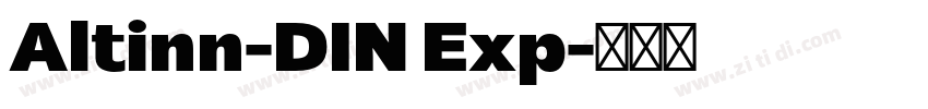 Altinn-DIN Exp字体转换
